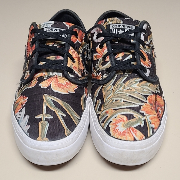 Converse Cons Zakim Ox floral low top skateboard sneakers size 11 - Picture 3 of 10